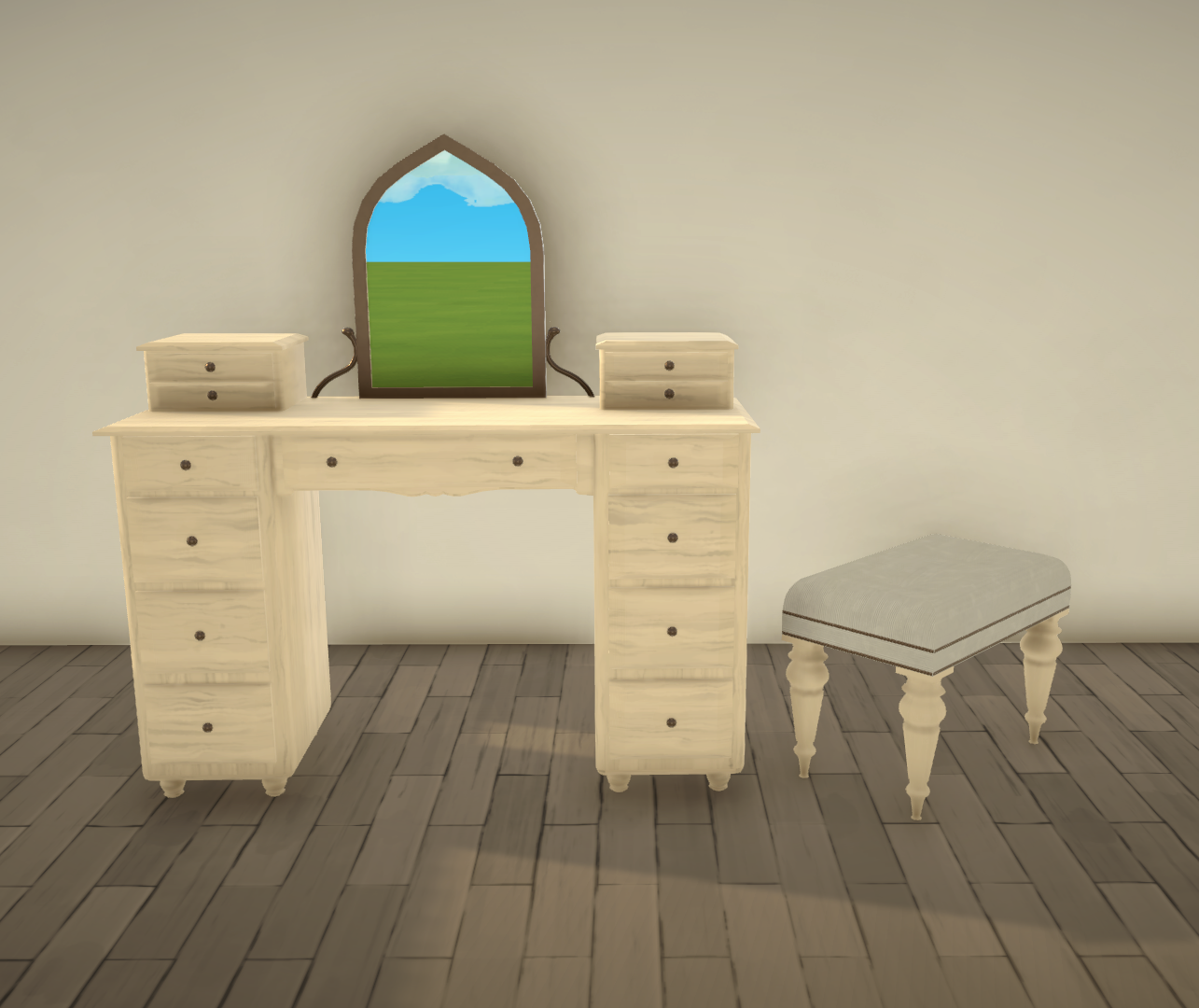 [Cryptid] Vanity & Stool image 1