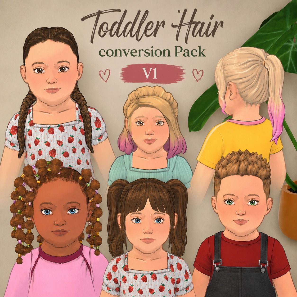 [Toddler] Hair Pack V1 image 1