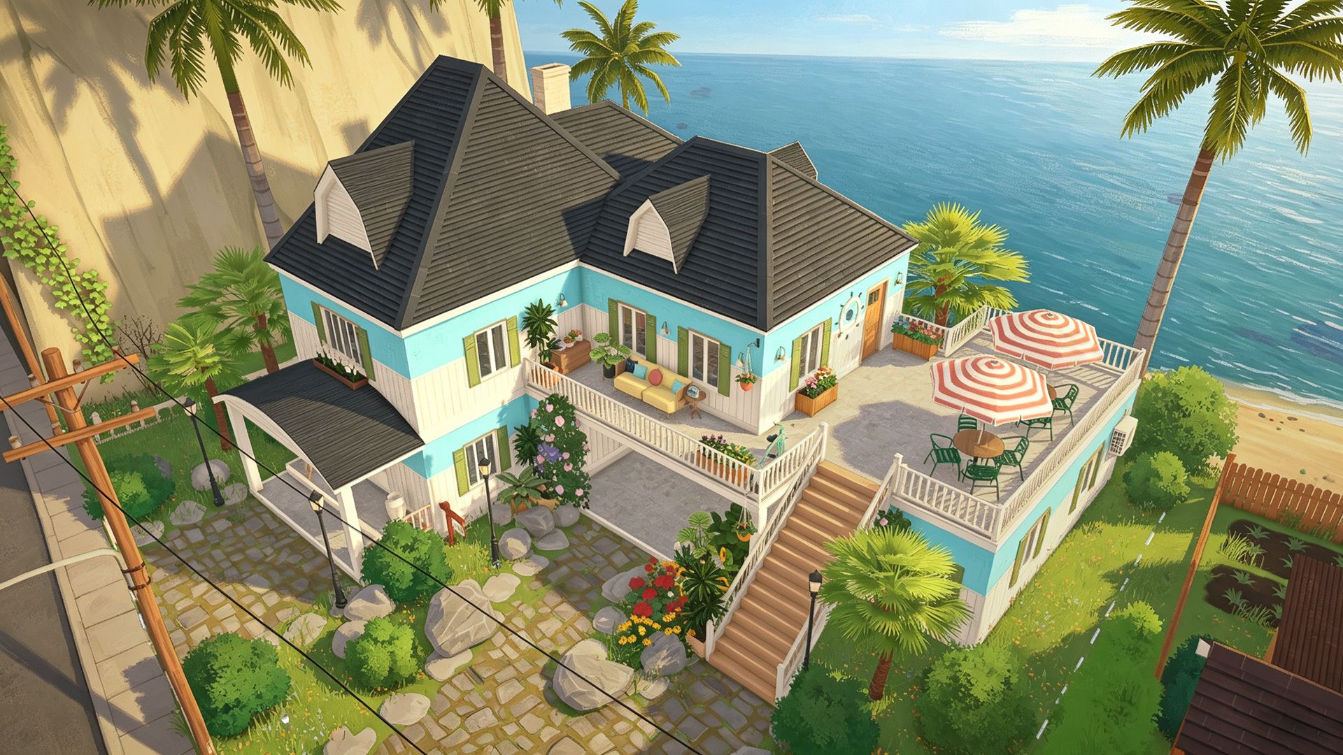 Cozy Blue Villa image 1