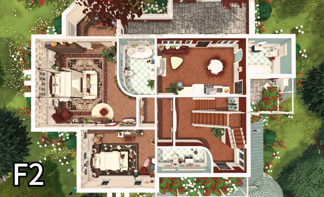 The Red & Blue Manor on the Hill image 4