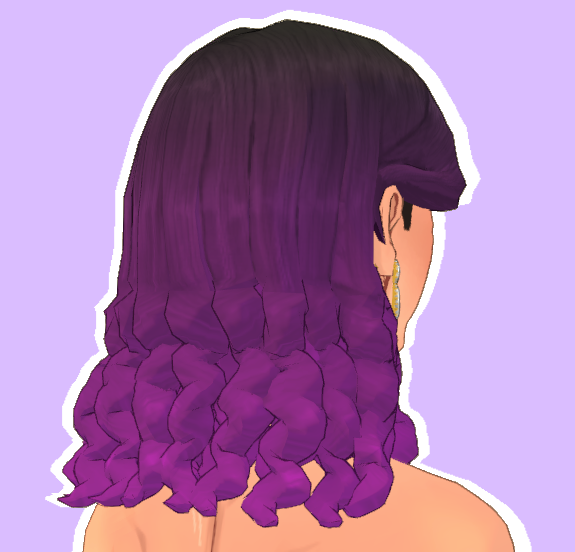 [CC] [Hair] Middle Part Curly Ringlets image 1