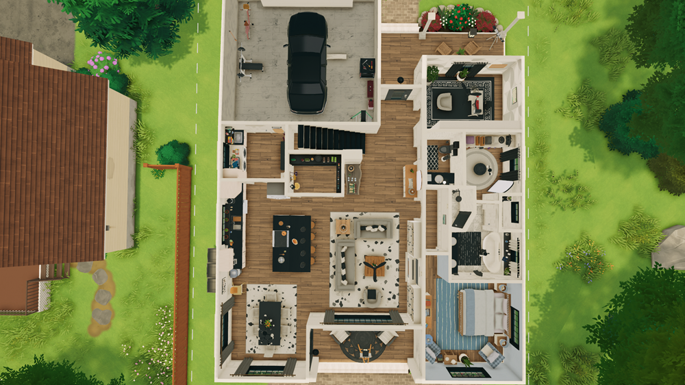 White Country Style Home image 3