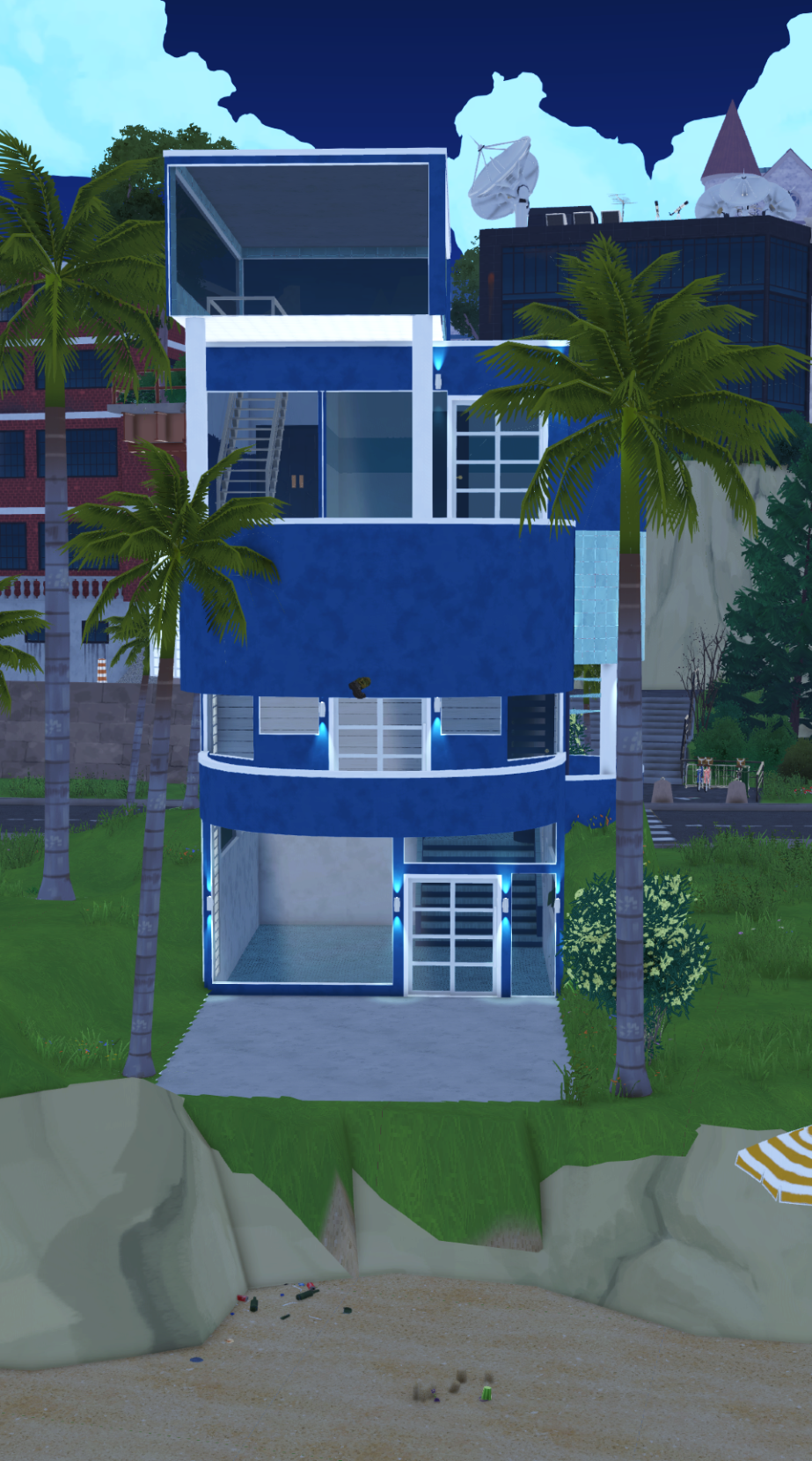 Contemporary Streamline Moderne Style Beach House - Unfurnished image 6