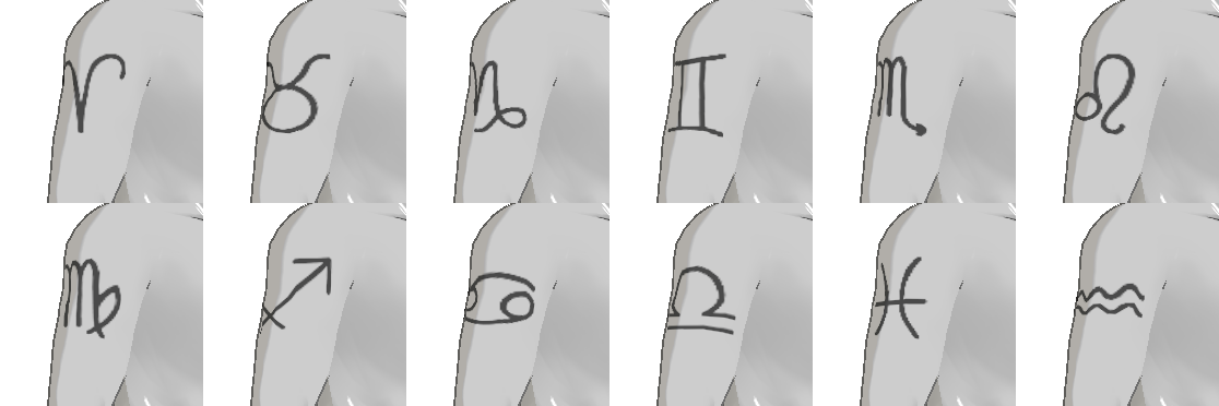 Zodiac Tattoos Pack image 2