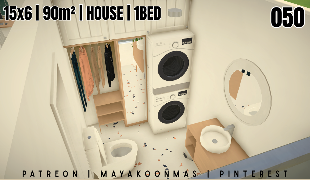 050 HOUSE 1BED 15x6 90m² image 6