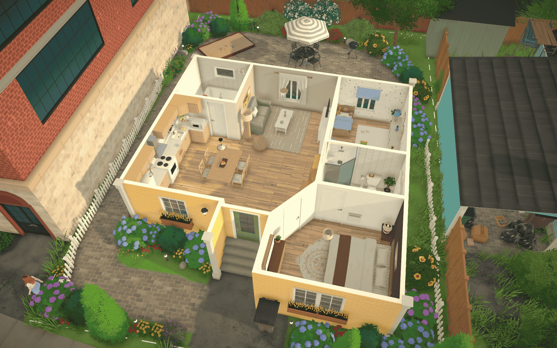 Classic 4 members family house image 2