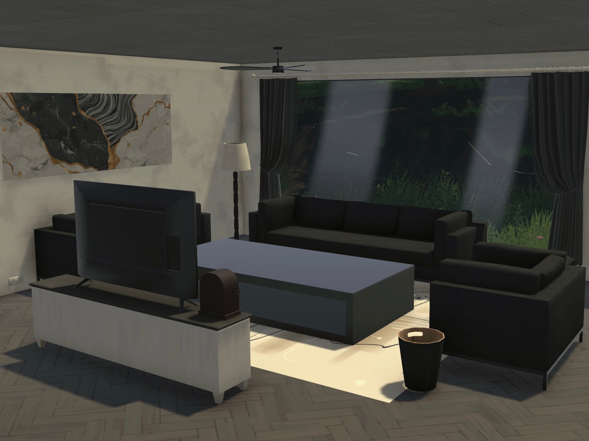 Black and White Modern Apartment 788m² image 3