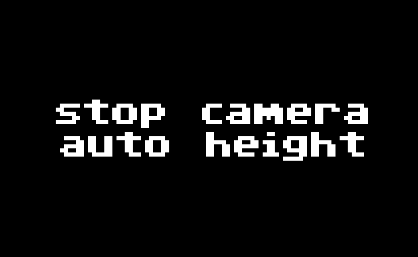 Stop Camera Auto Height image 1