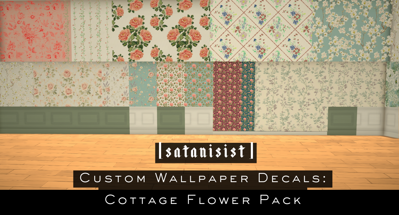 [satanisist] Wallpaper as Decals: Cottage Flower Pack image 1