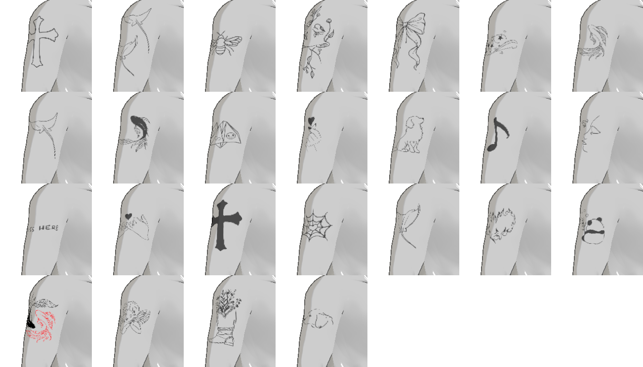 Outline Tattoos Pack - Vol.5 image 2