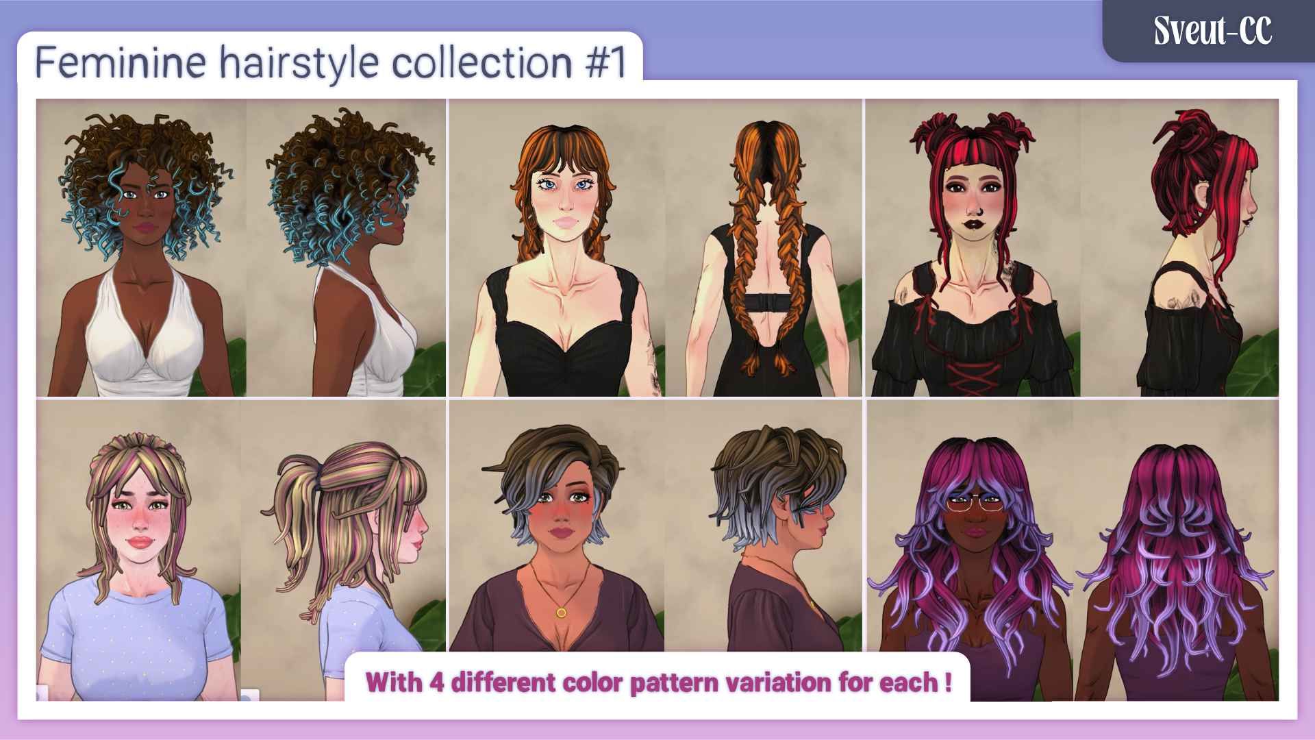 [Sveut-CC]_FeminineHairCollection01 image 1