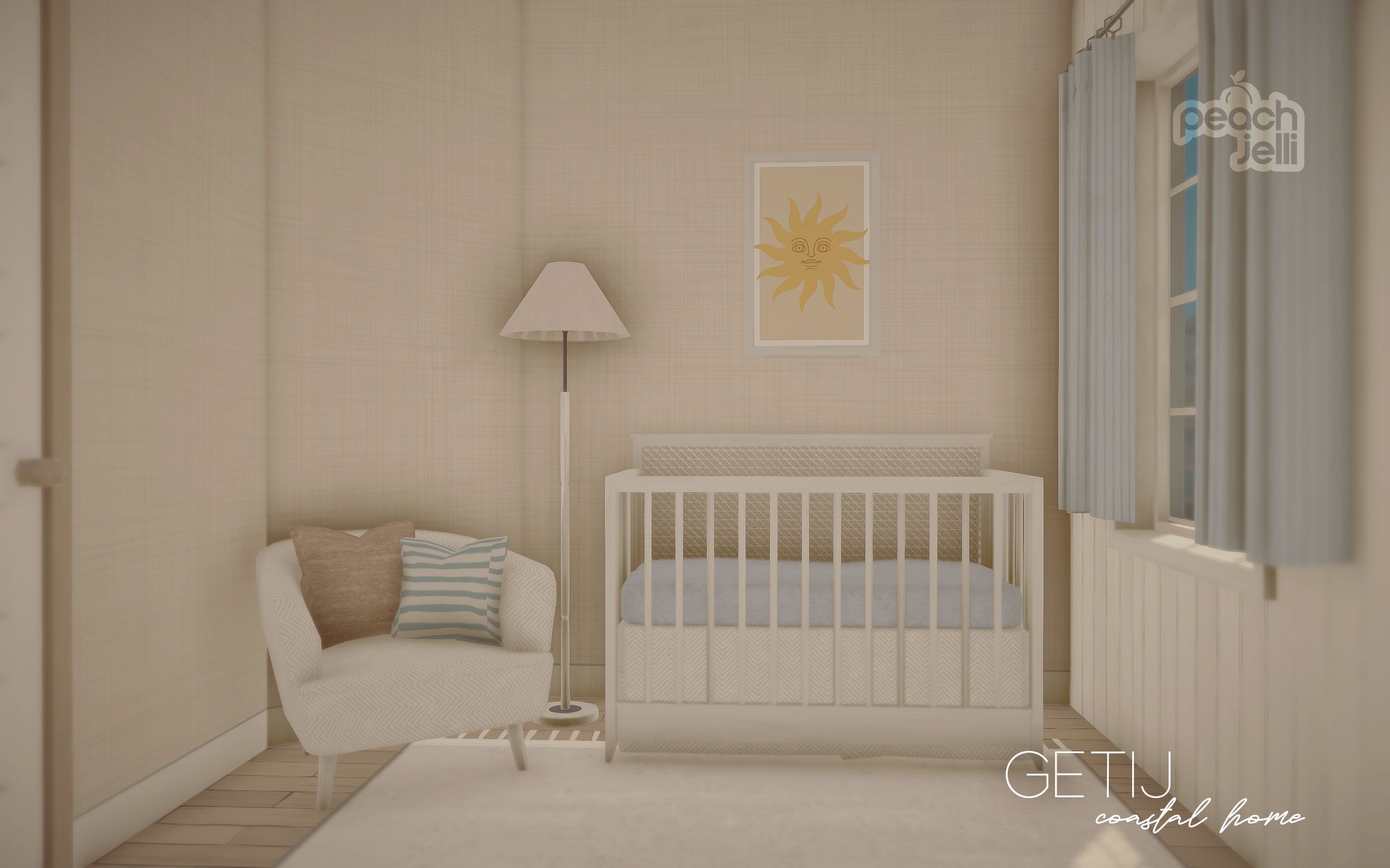 GETIJ | 3BR Dutch Colonial (No Mods/CC/Textures) image 9