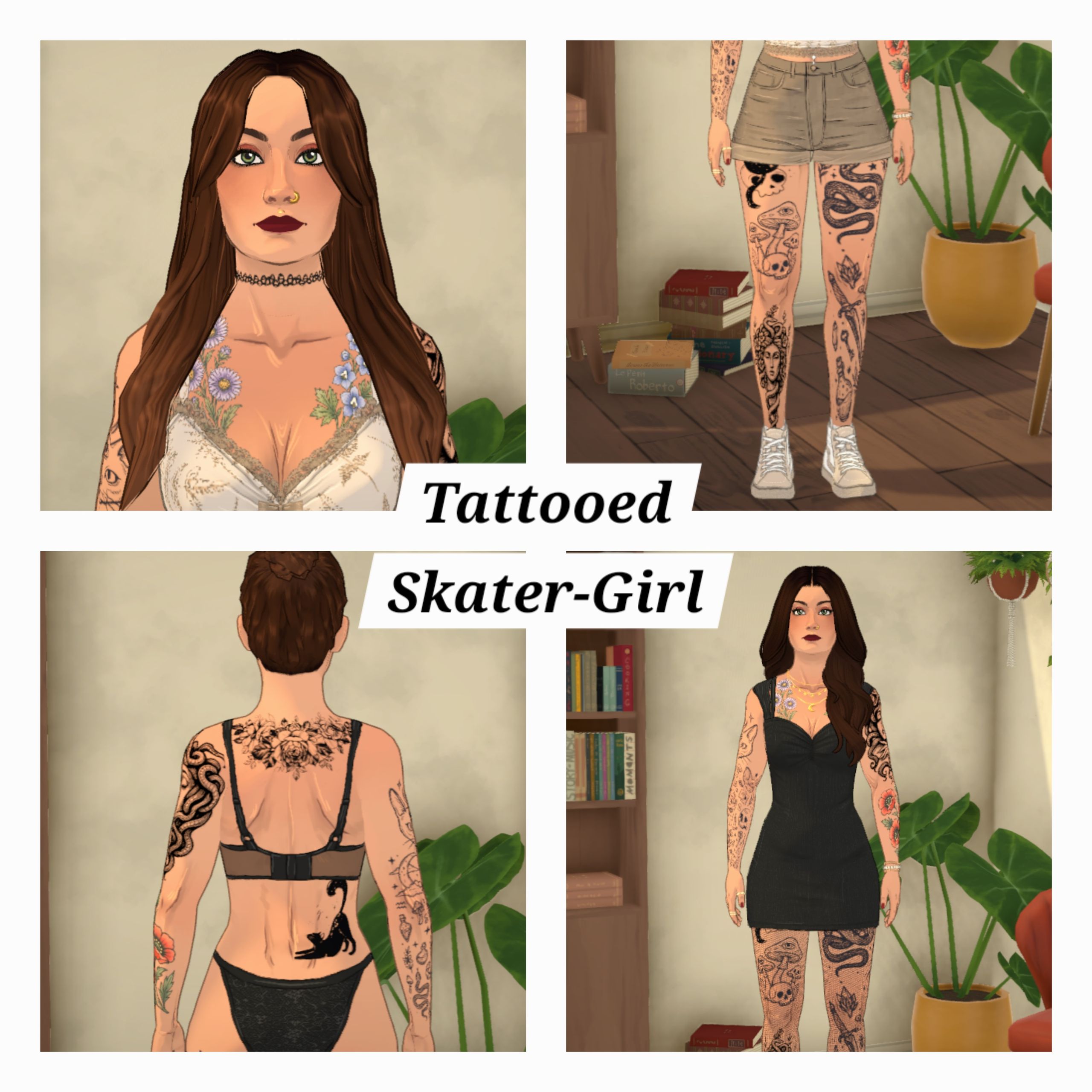[FlaviaForesta] Tattooed Skater-Girl image 1