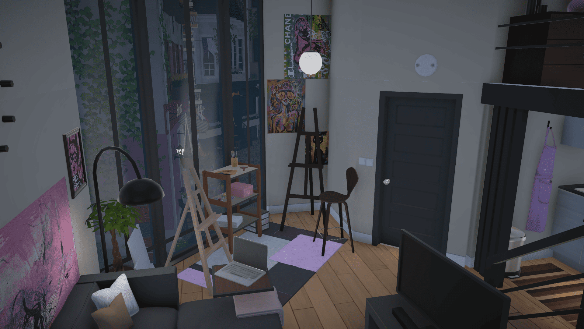 loft apartment, decorated image 2