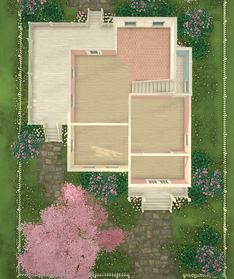 Cute Pink Flowery House image 2