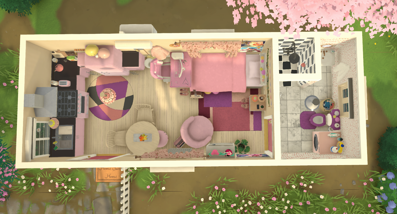 8x3 Pinkie Pink Homey Home image 1
