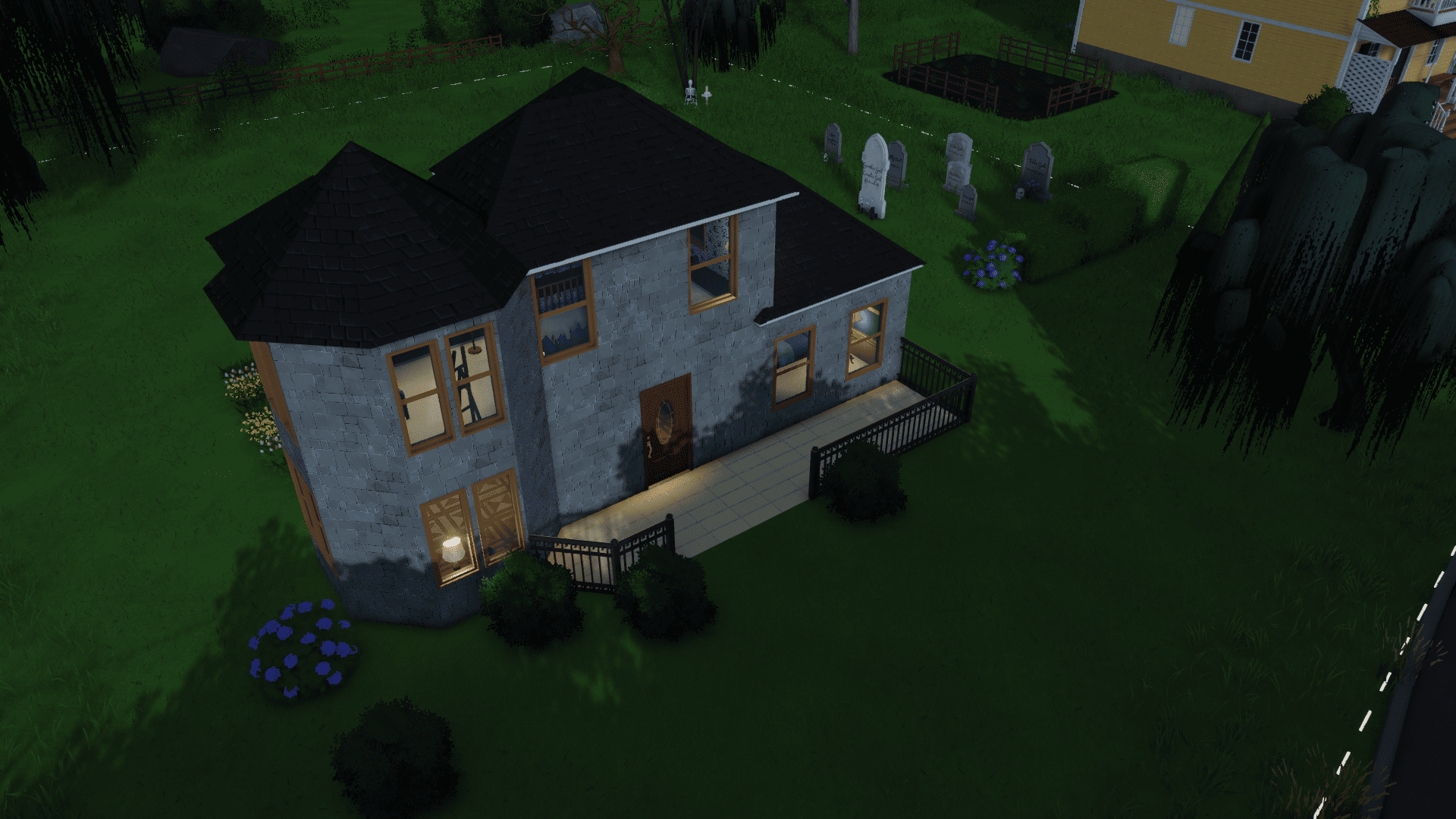 5 Sim Lane, Goth Manor [The Sims 1] image 10