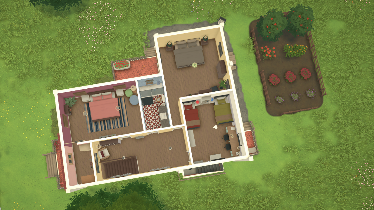 Two-Story Blue Country House image 3