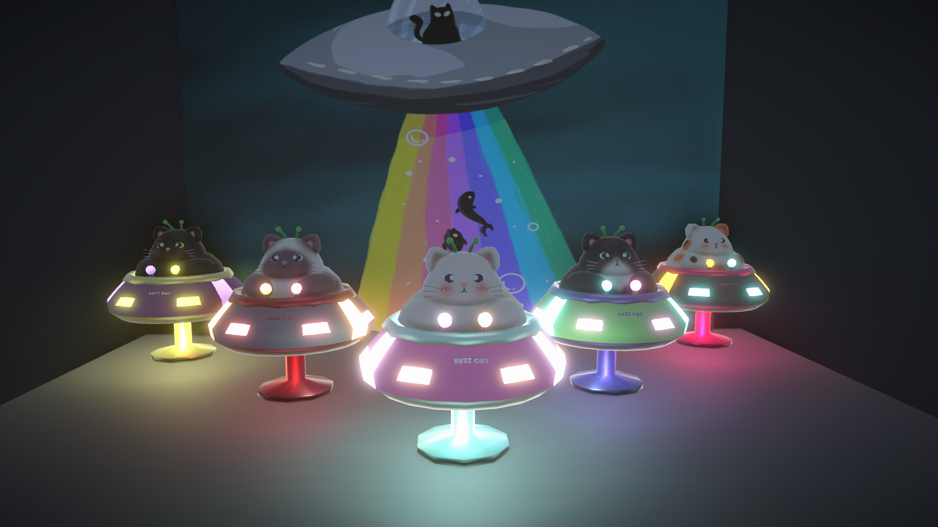 [Bear] Alien Cat Lamp image 2