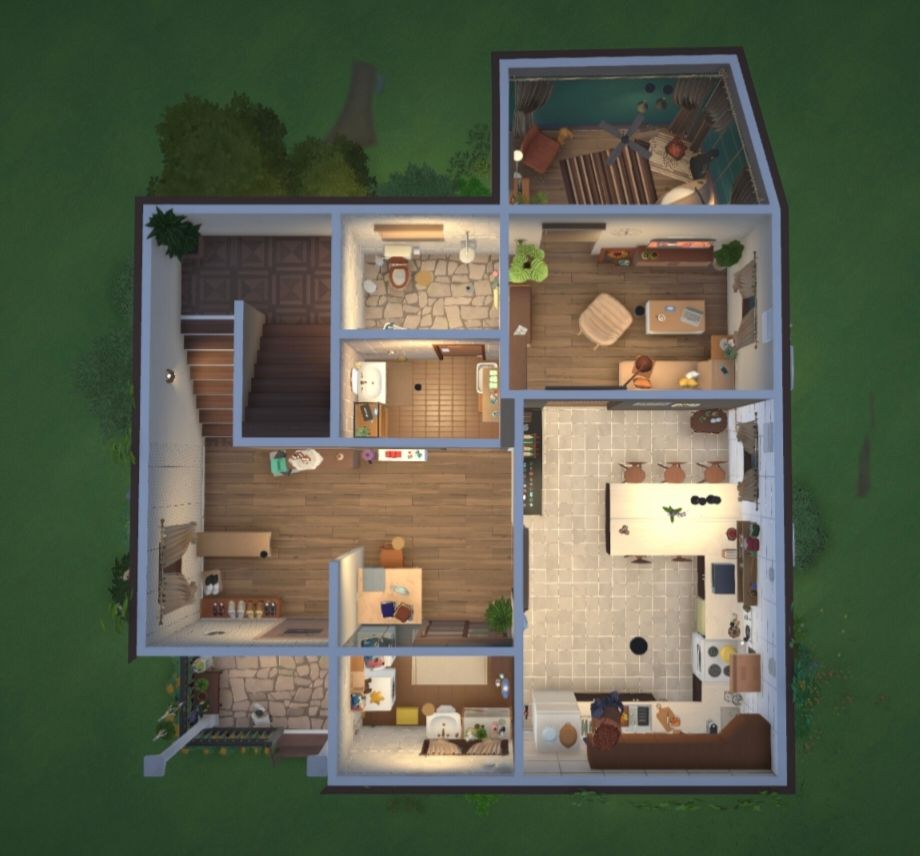 Brown roof cottage image 1