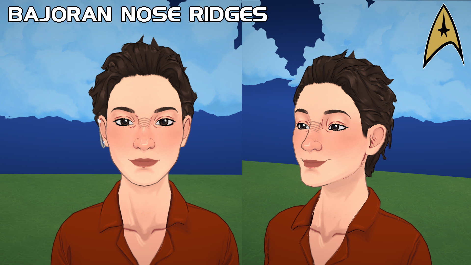 Bajoran Nose Ridges (Star Trek) image 1