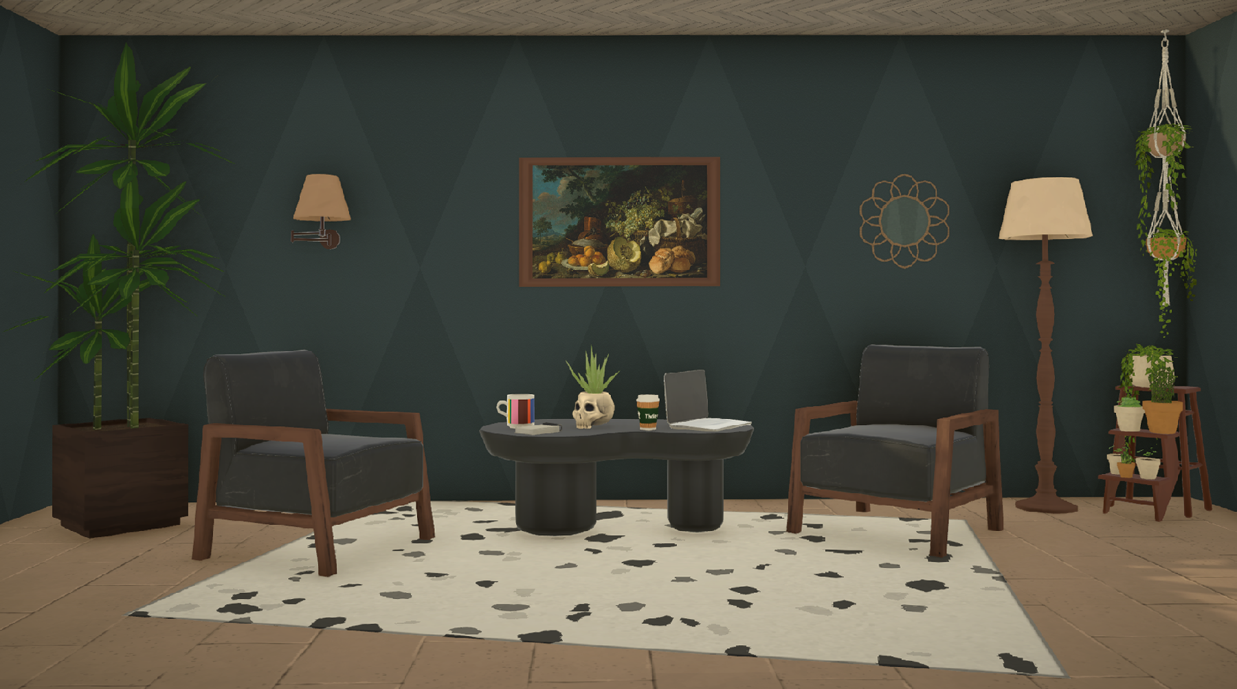 [TEA] Large Diamonds Wall Paint image 4