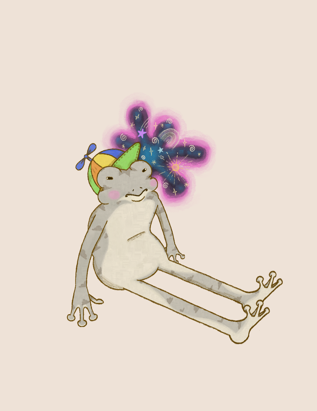 Frog Hat Frame Art image 3