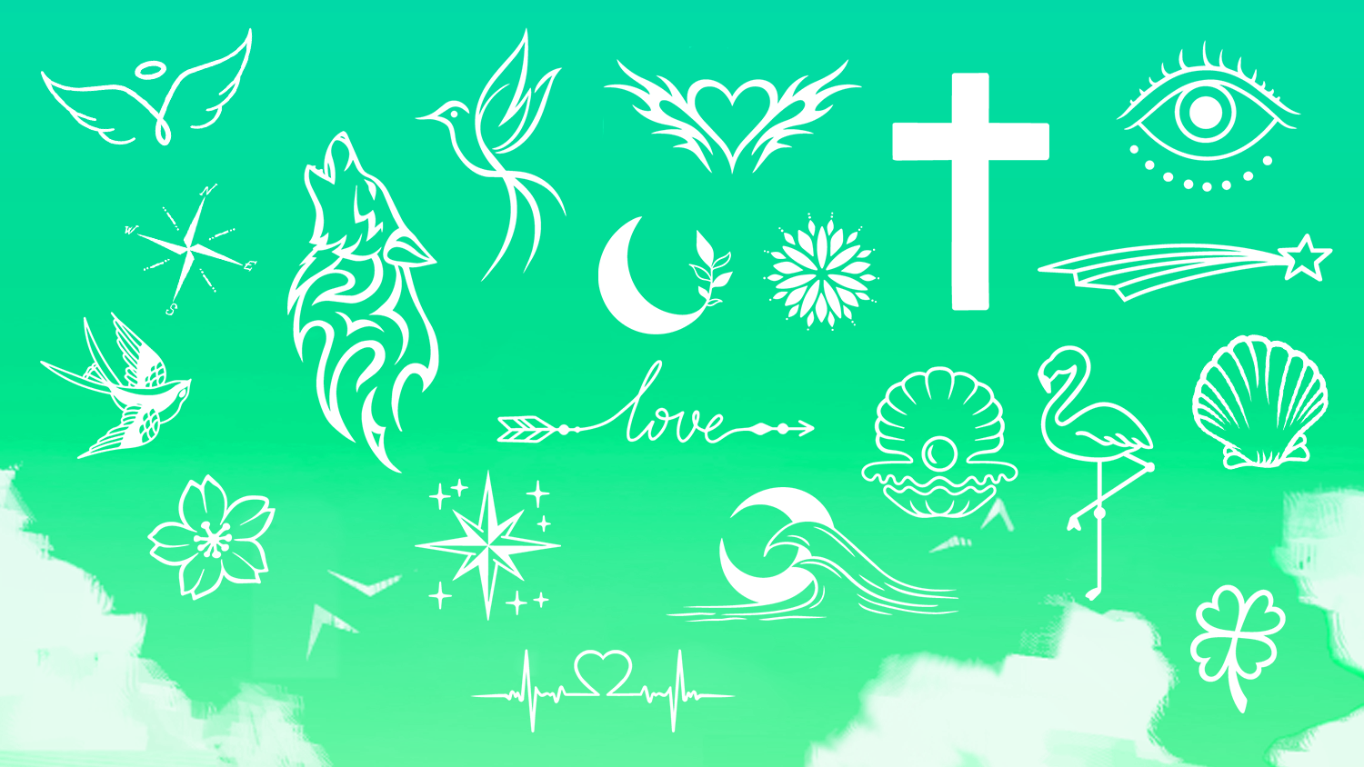 Outline Tattoos Pack - Vol.4 image 1