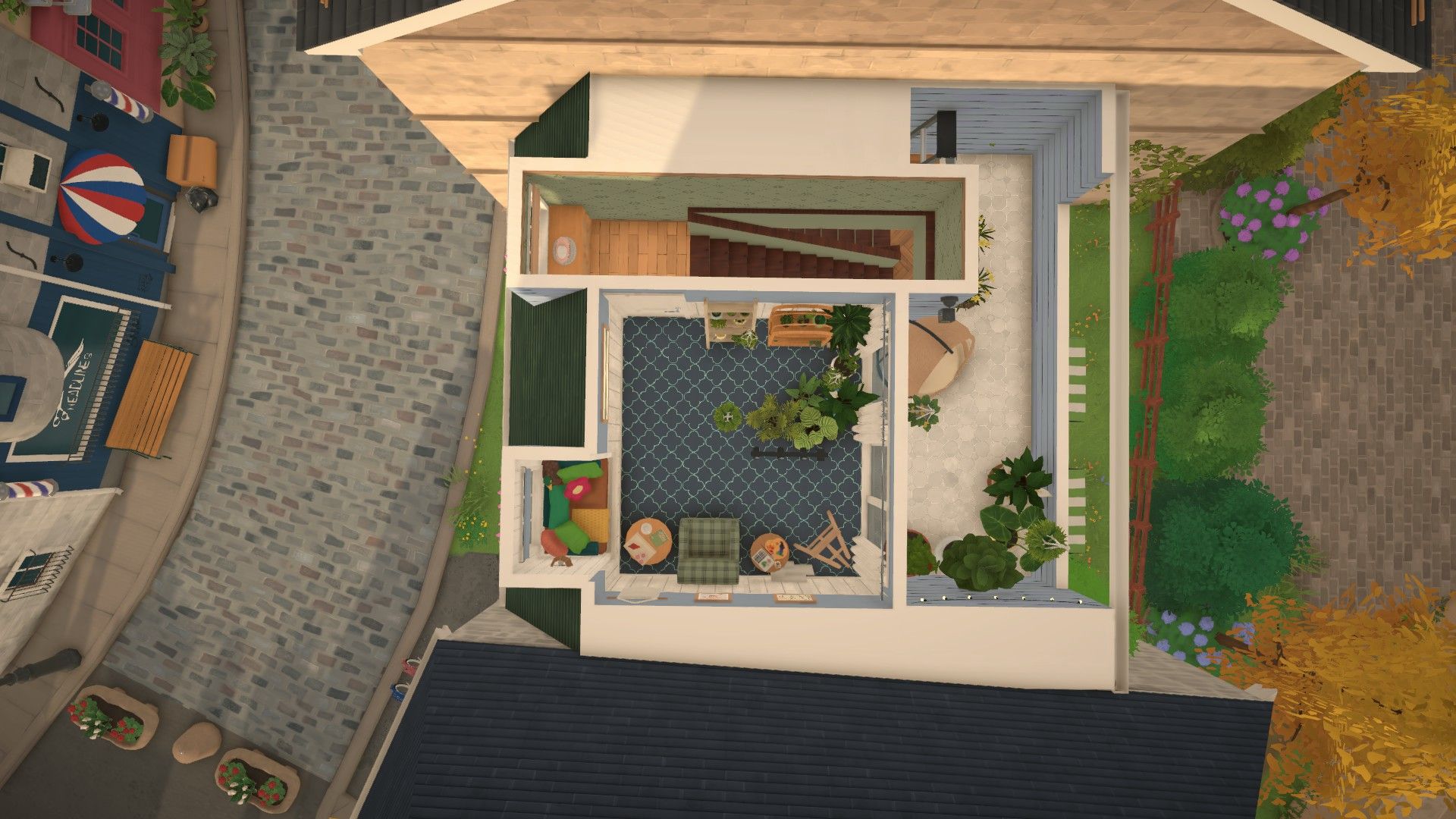 Cozy blue town house image 5