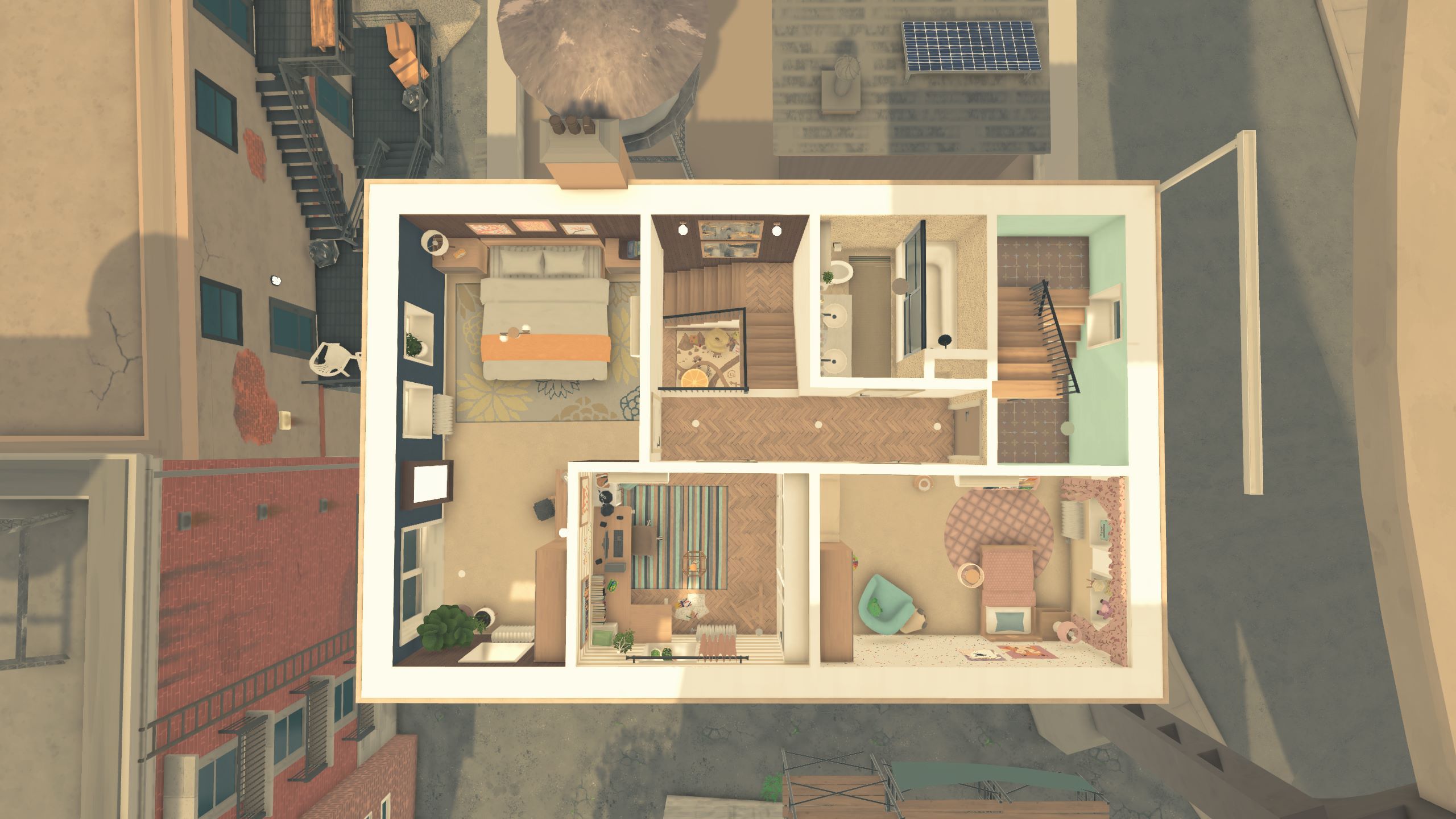 That apartament with a lounge area on the roof image 9