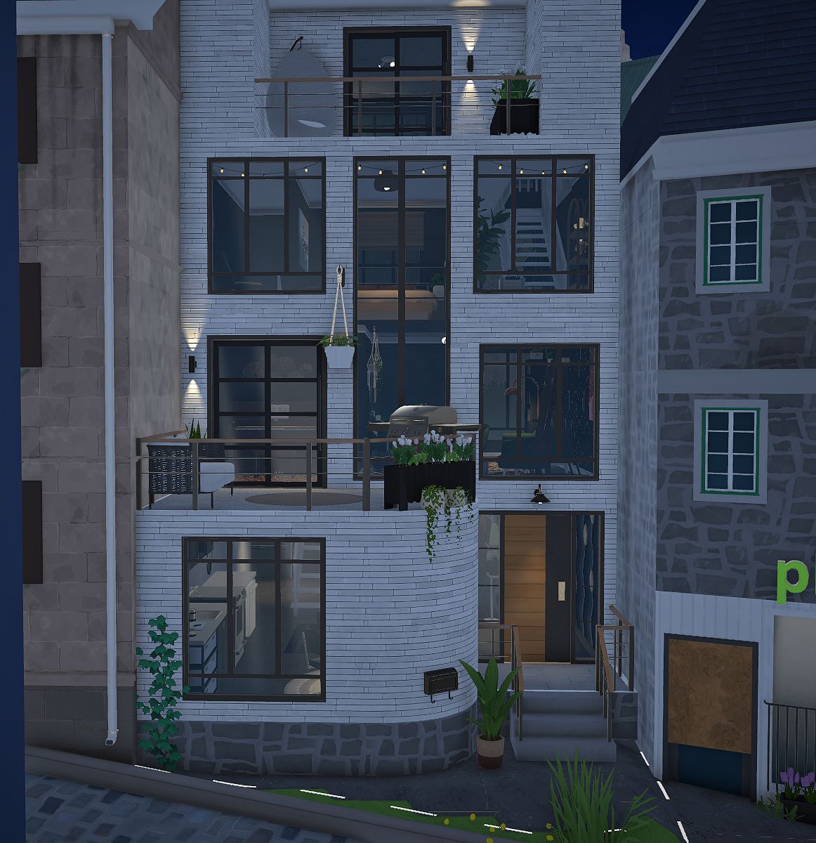 Four-story modern home image 1