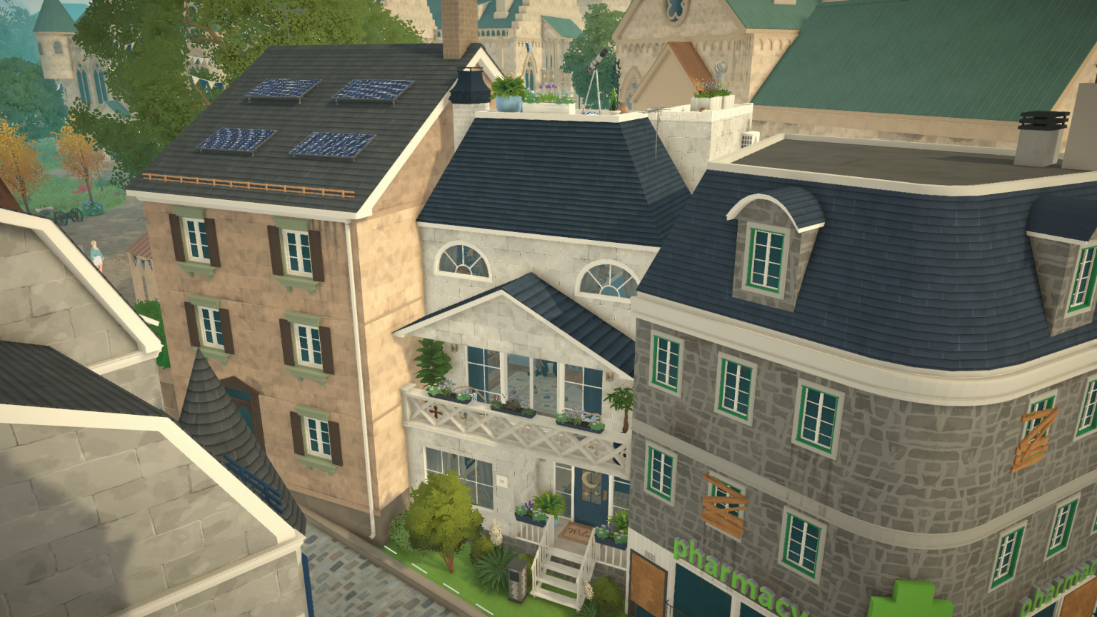 [FlaviaForesta] Classy blue family townhouse with rooftop terrace image 3