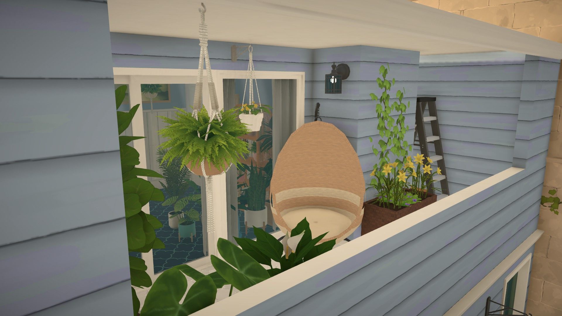 Cozy blue town house image 13