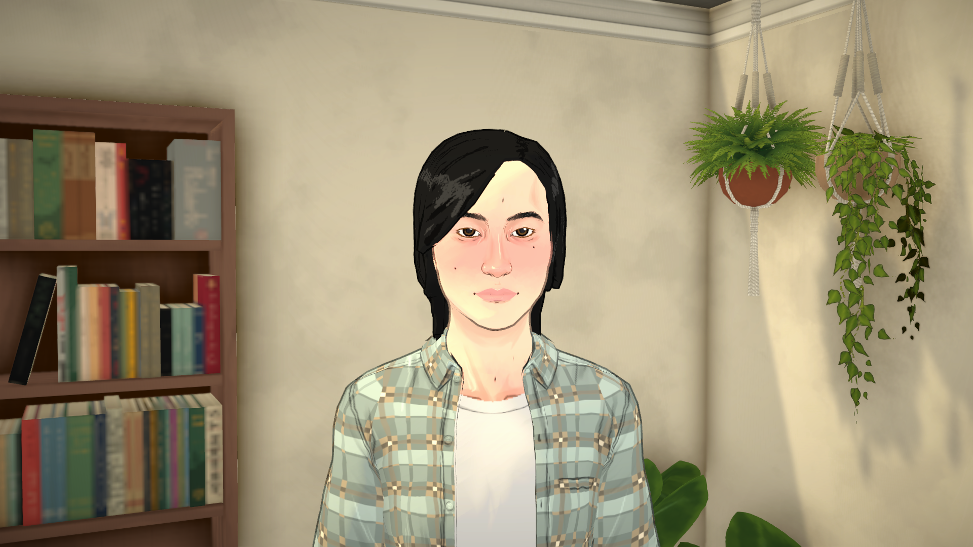 Side Part Straight Medium Hair image 1