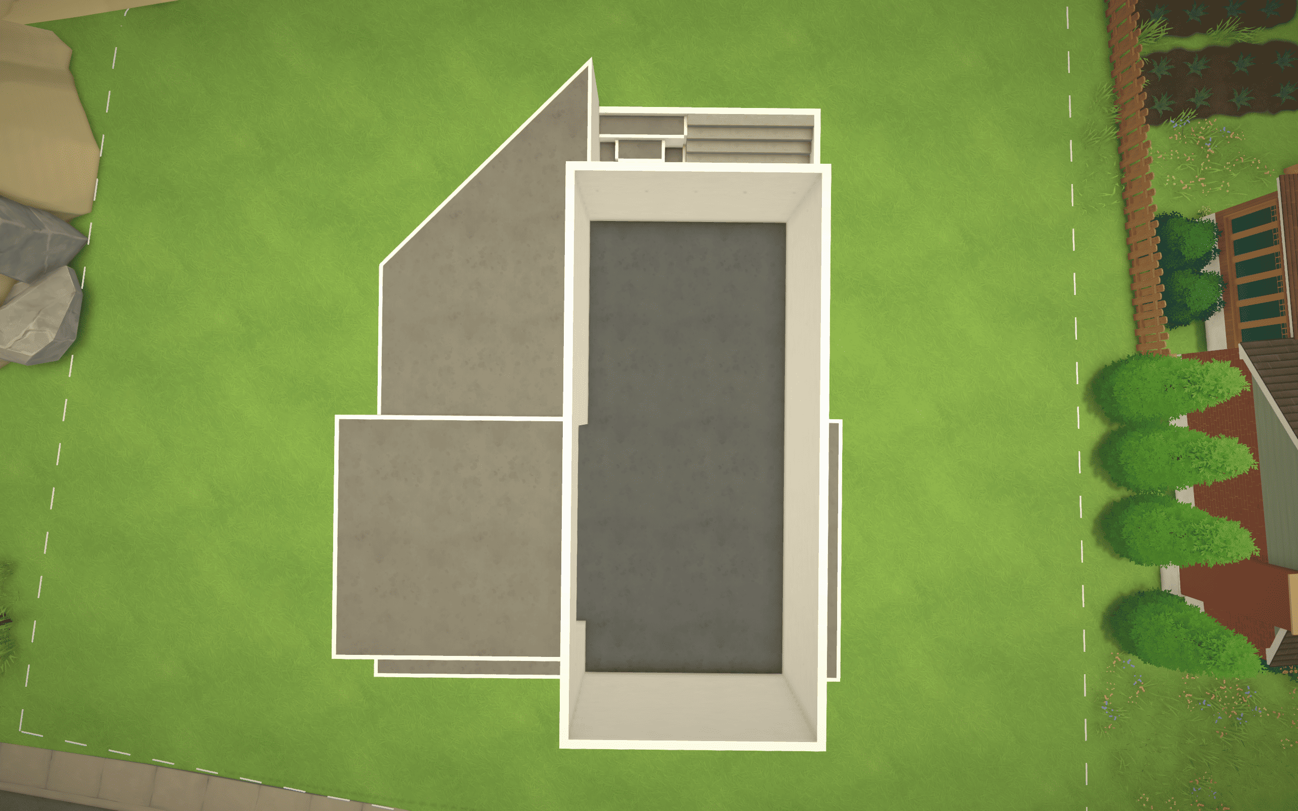 A modern house for a shell build with a sunken yard space image 4