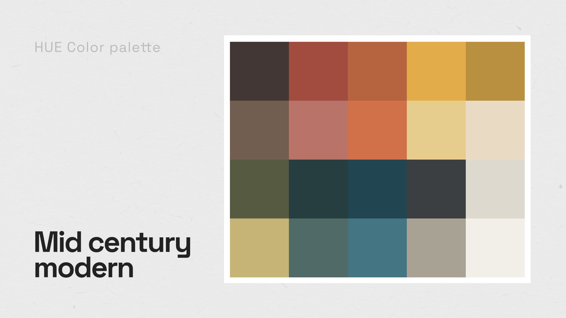 HUE Mid Century Modern Palette image 1
