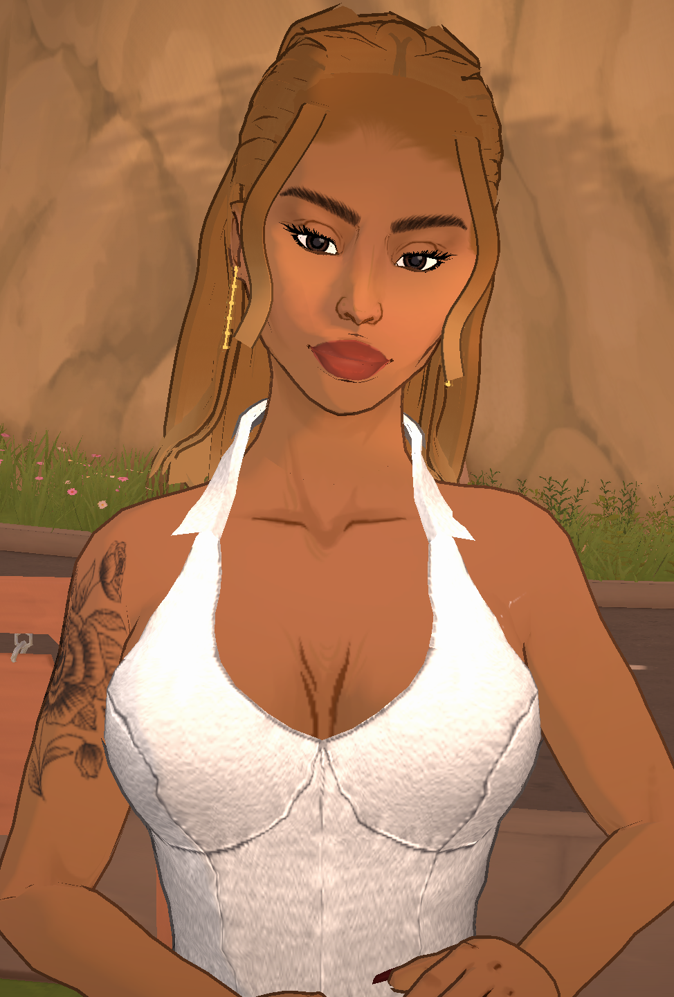 HalfUpSleek Hairstyle image 2