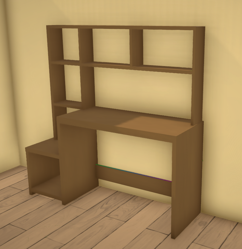 [Miroxx] Shelf Desk Wood image 1