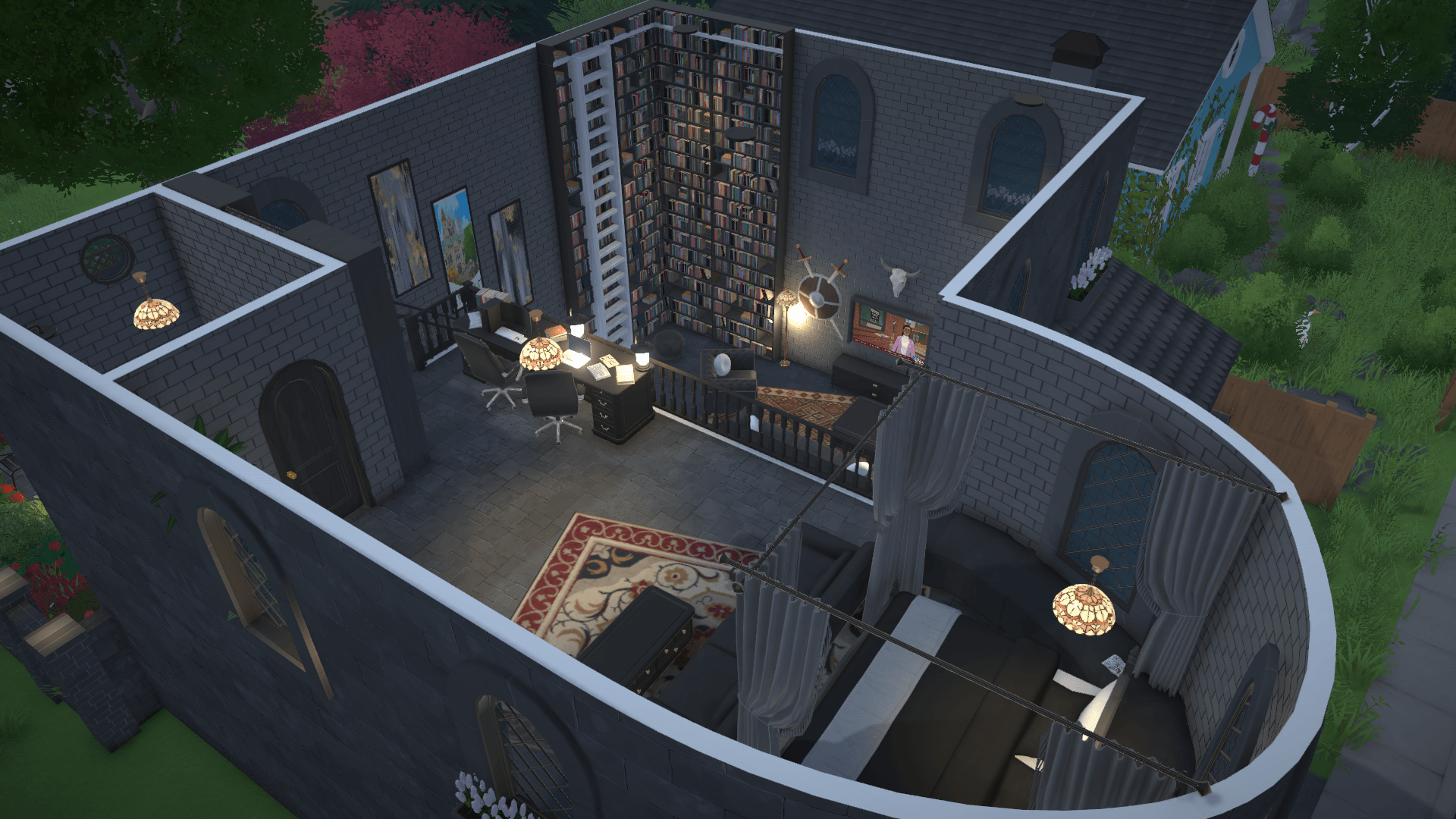 Gothic style loft house image 3