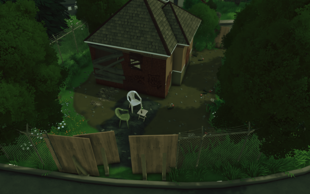 abandoned house by the intersection image 1