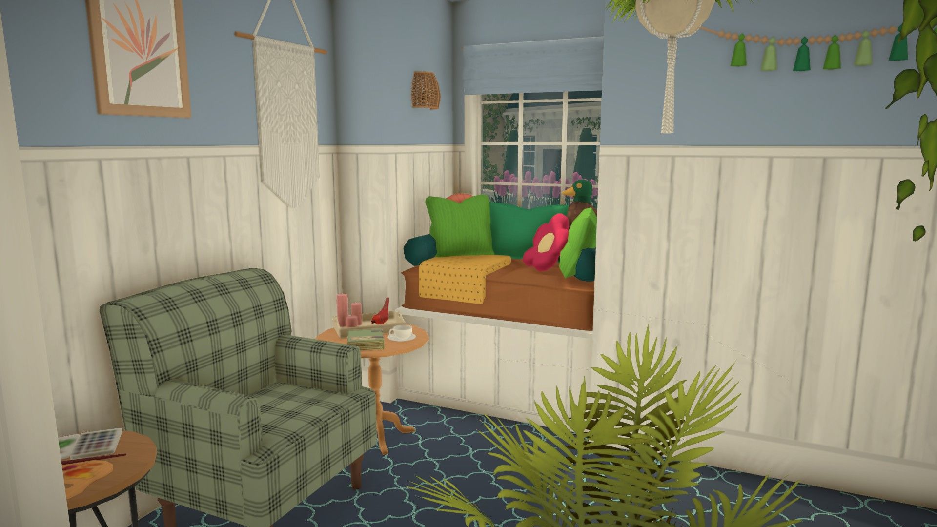 Cozy blue town house image 12
