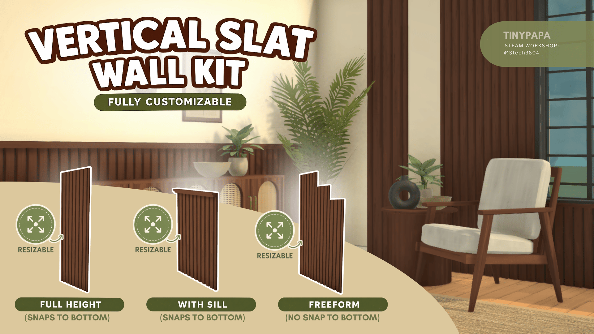 Vertical Slat Wall Kit image 1