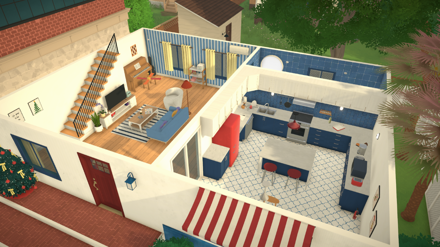 【05】Red and blue little house image 5