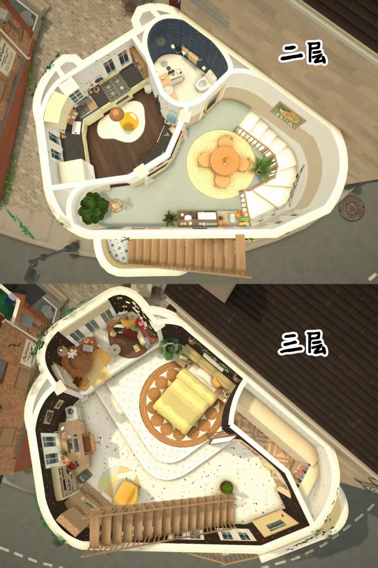 Cream-yellow pastoral house image 3