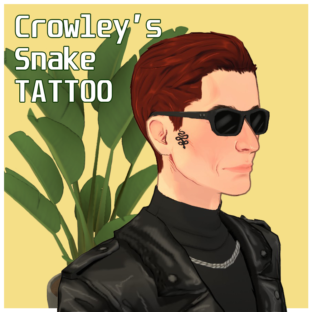 Crowley's snake TATTOO // Good Omens image 2