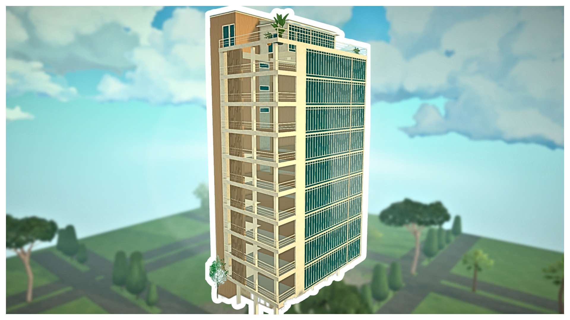 Modern Minimalist Skyscraper (11 Stories & Duplex Penthouse) image 4