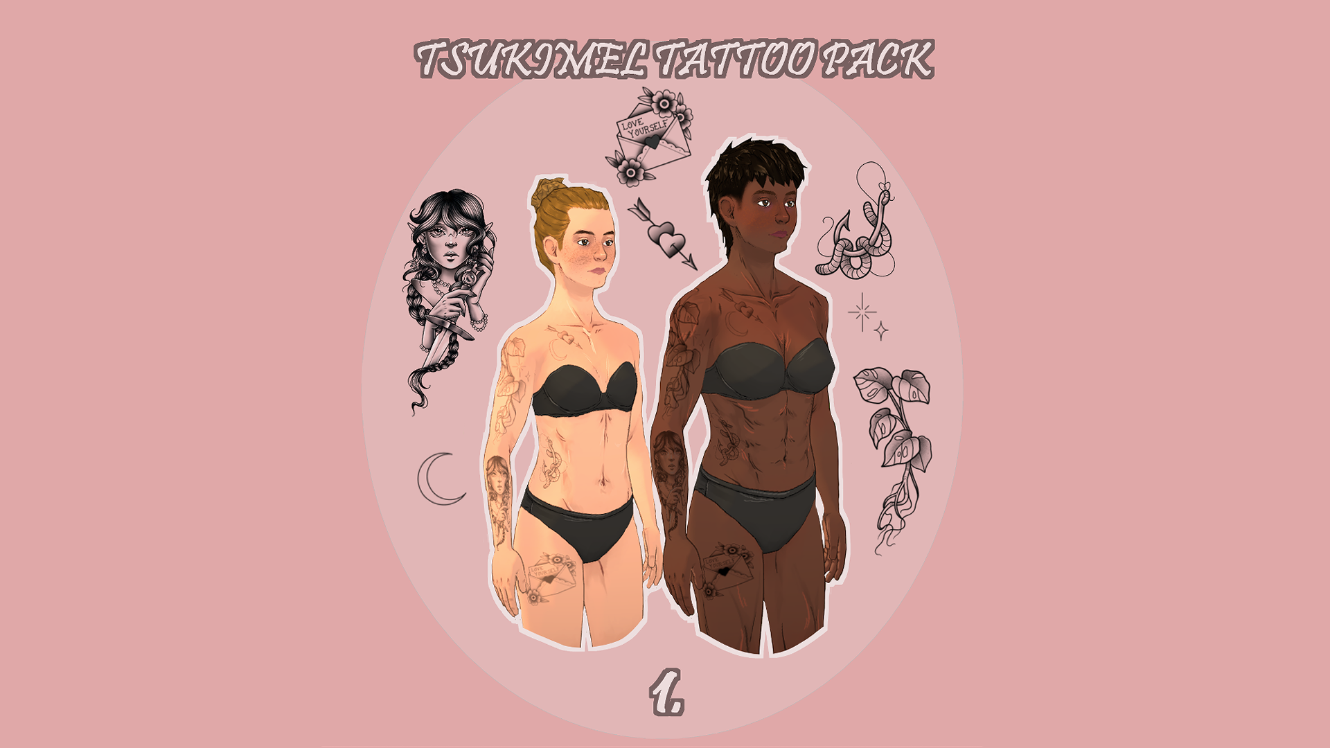 TsukiMel's Tattoo pack: 1 image 1