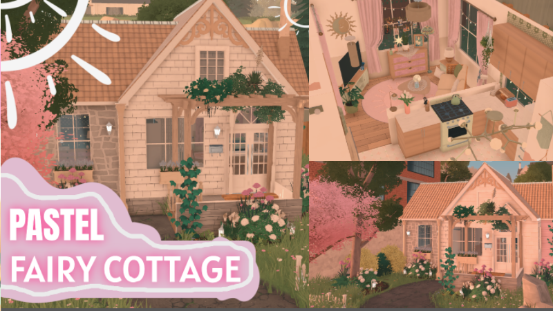 Cute Pastel Fairy Cottage image 1