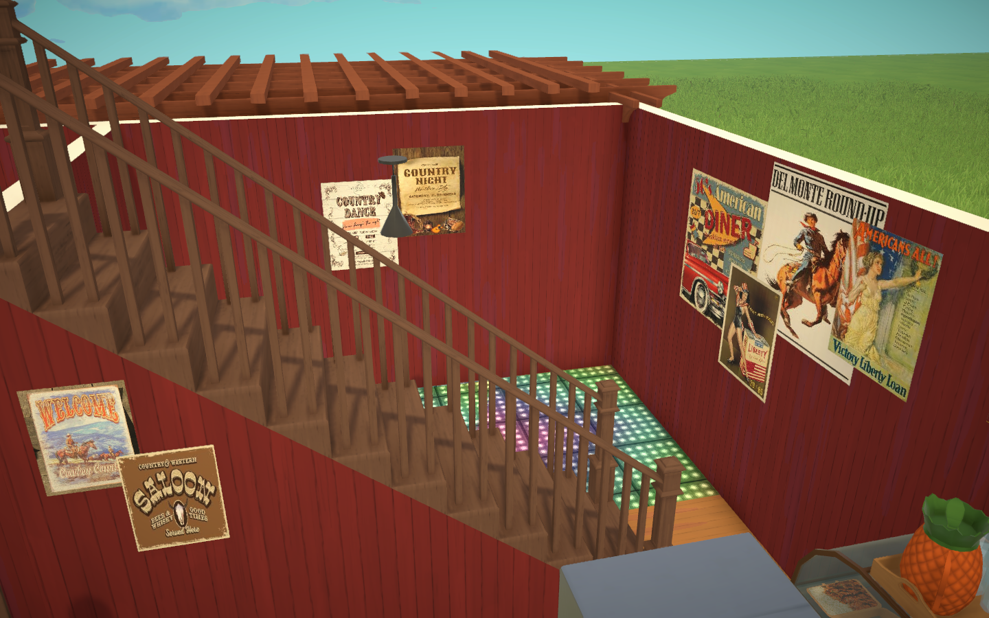 country themed barn bar image 6