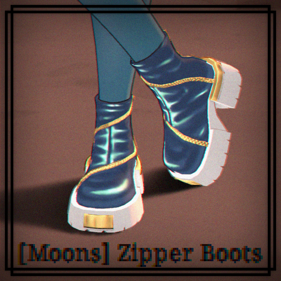 [Moons] Zipped Boots image 2